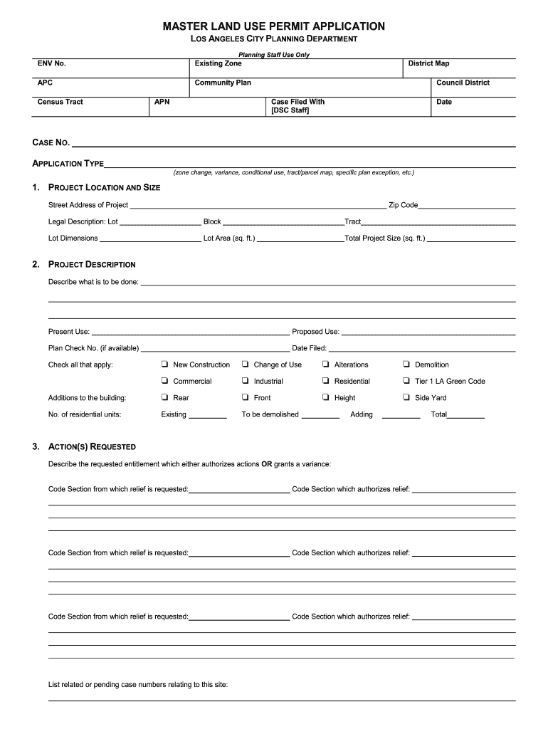 La City Planning Forms Fill Out Sign Online DocHub
