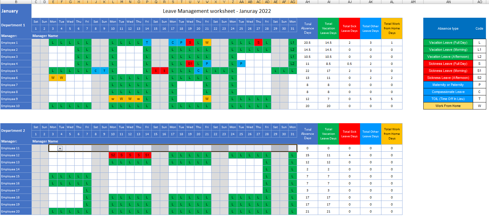 Leave Monitor Free Annual Leave Tracker Excel Template For 2025 2026 Leave Monitor Free Annual Leave Tracker Excel Template For 2025 2026