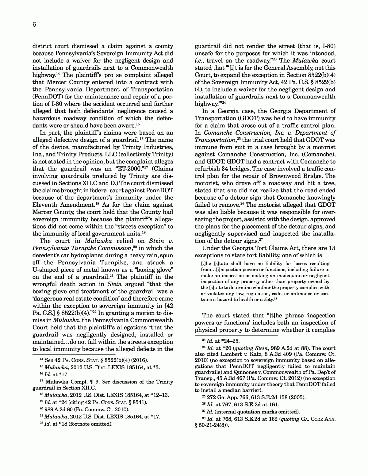 LIABILITY OF STATE DEPARTMENTS OF TRANSPORTATION FOR DESIGN ERRORS Liability Of State Departments Of Transportation For Design Errors The National Academies Press