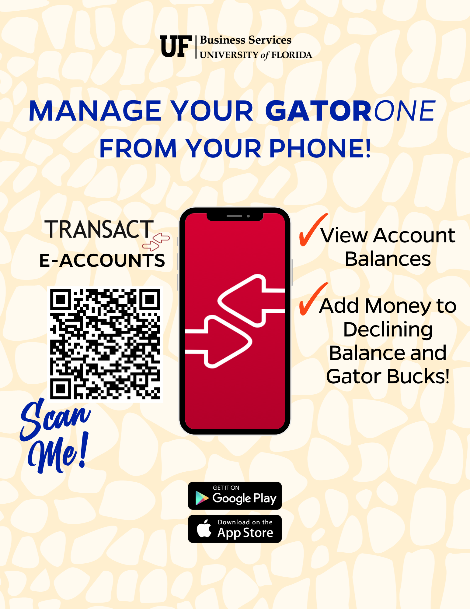 Manage GATORONE Accounts Business Services Business Services