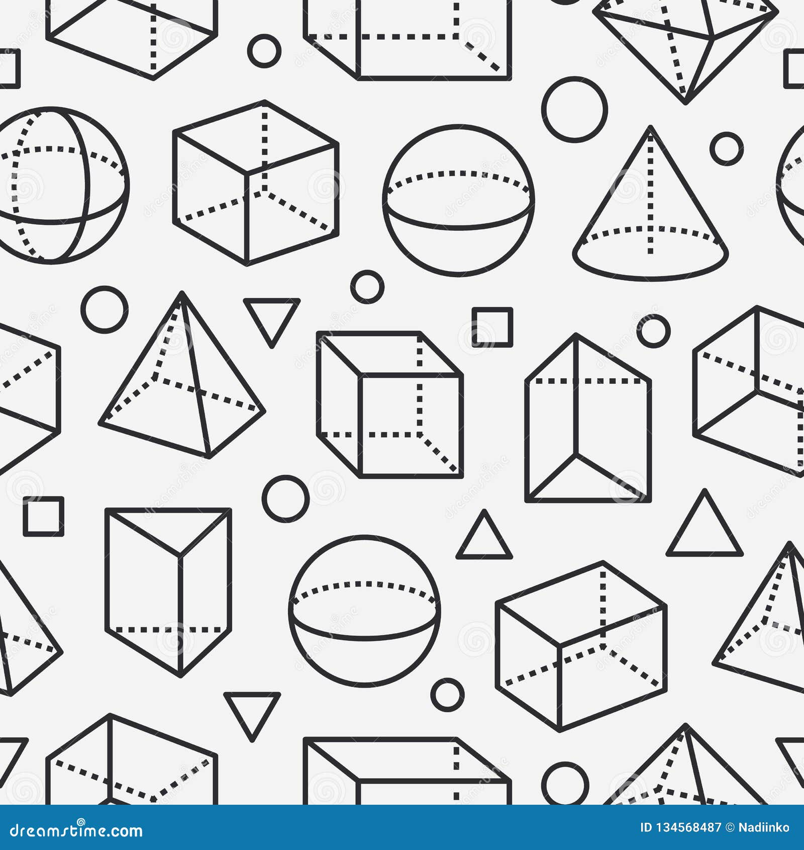 Modelo Incons til De Las Formas Geom tricas Con La L nea Plana Iconos Fondo Abstracto Moderno Para La Geometr a Educaci n De La Ilustraci n Del Vector Ilustraci n De Lineal Cristal 134568487
