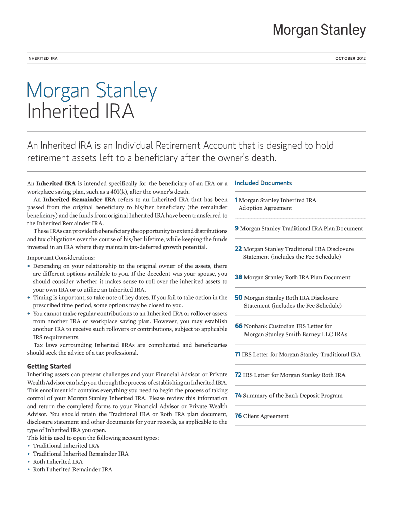 Morgan Stanley Beneficiary Fill Out Sign Online DocHub