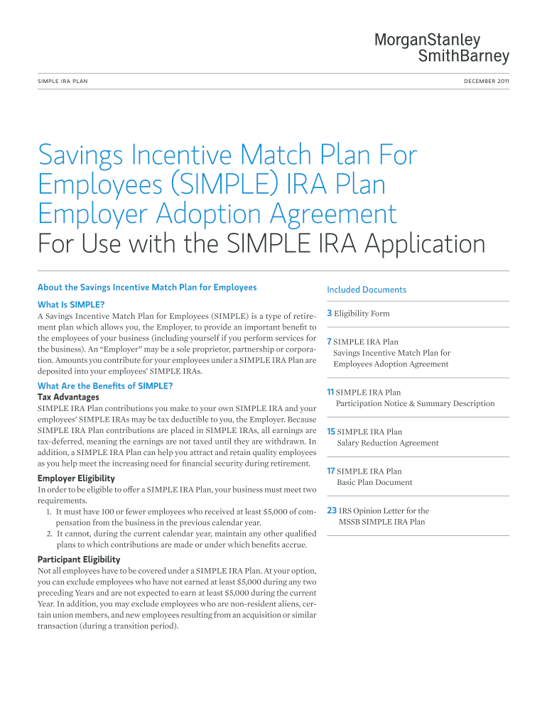 Morgan Stanley Sep Ira Fill Out Sign Online DocHub
