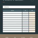 Page 4 Free Custom Printable Workout Planner Templates Online Canva