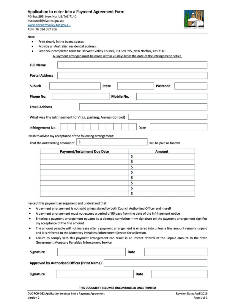 Payment Agreement 41 Templates Contracts TemplateLab