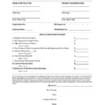 Payment Application Form Free Downloadable Template