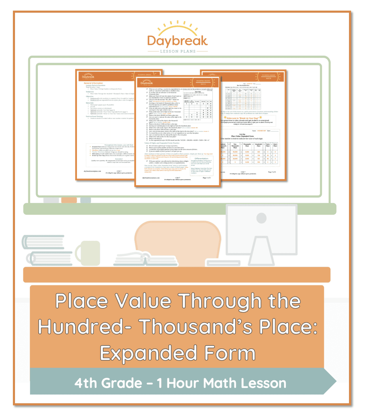 Place Value Through The Hundred Thousand s Place Expanded Form Daybreak Lessons