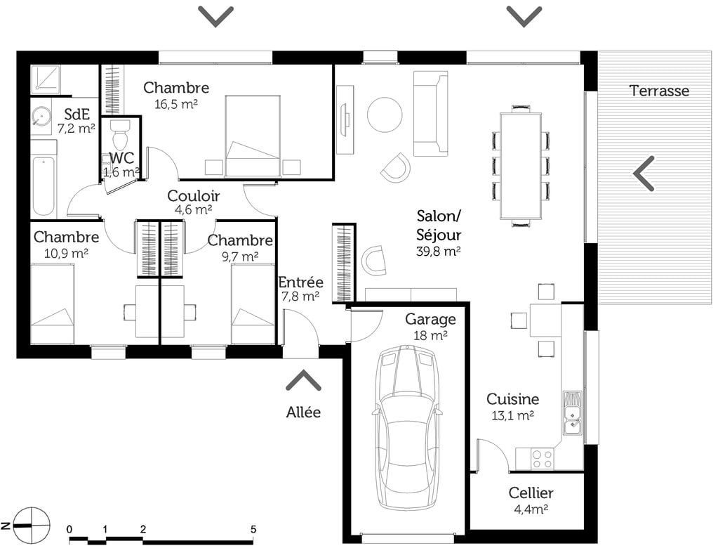 Plan De Maison En L Avec 3 Chambres PagesJaunes