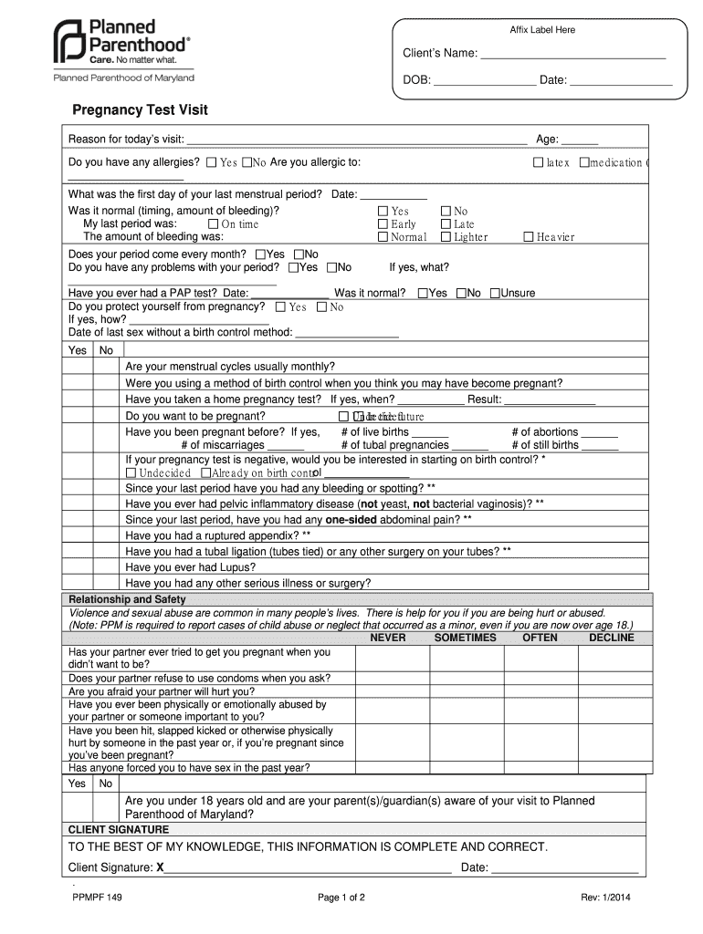 Planned Parenthood Abortion Discharge Papers Fill Out Sign Online DocHub