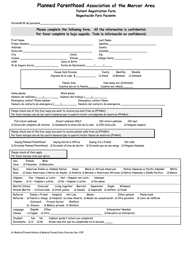 Planned Parenthood Doc Fill Out Sign Online DocHub