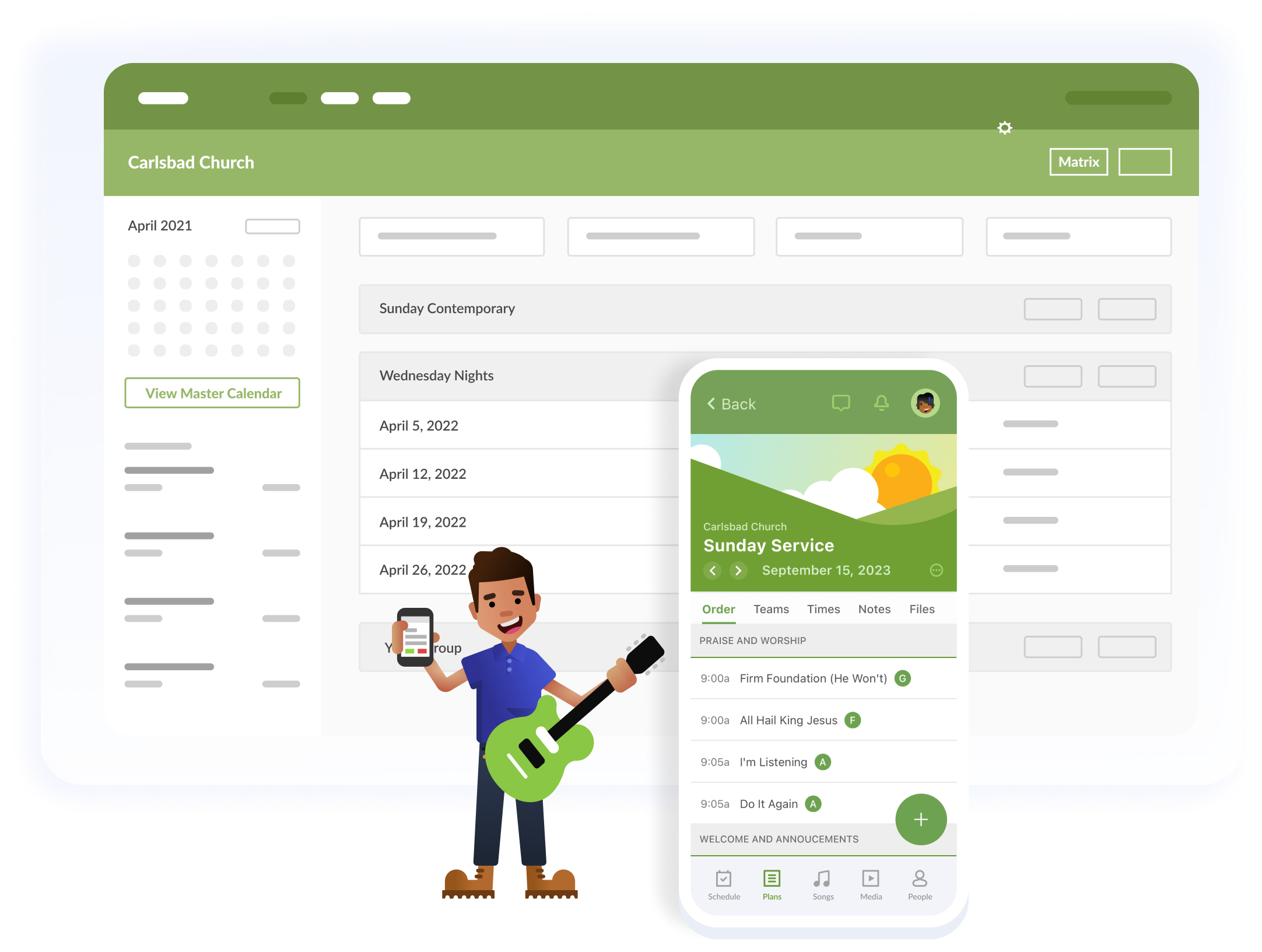 Planning Center Services Worship Planning Software
