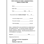 Pledge Form Fill Out Sign Online DocHub