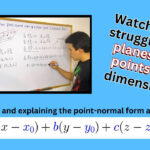 Point normal Equation Of A Plane Derivation Thorough Explanation YouTube