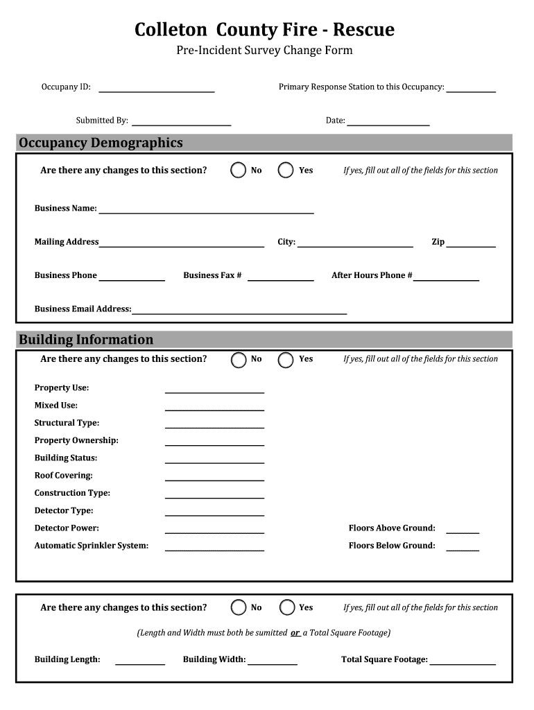 Pre Incident Plan Template Fill Out Sign Online DocHub
