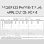 Progress Payment Plan Application Form Excel Template And Google Sheets File For Free Download Slidesdocs