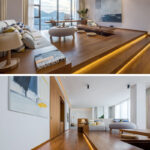Raised Platforms Help To Make This Open Plan Apartment Feel Like It Has Different Rooms