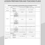 Registration Form For Teachers Lesson Preparation And Teaching Plans Excel Template And Google Sheets File For Free Download Slidesdocs