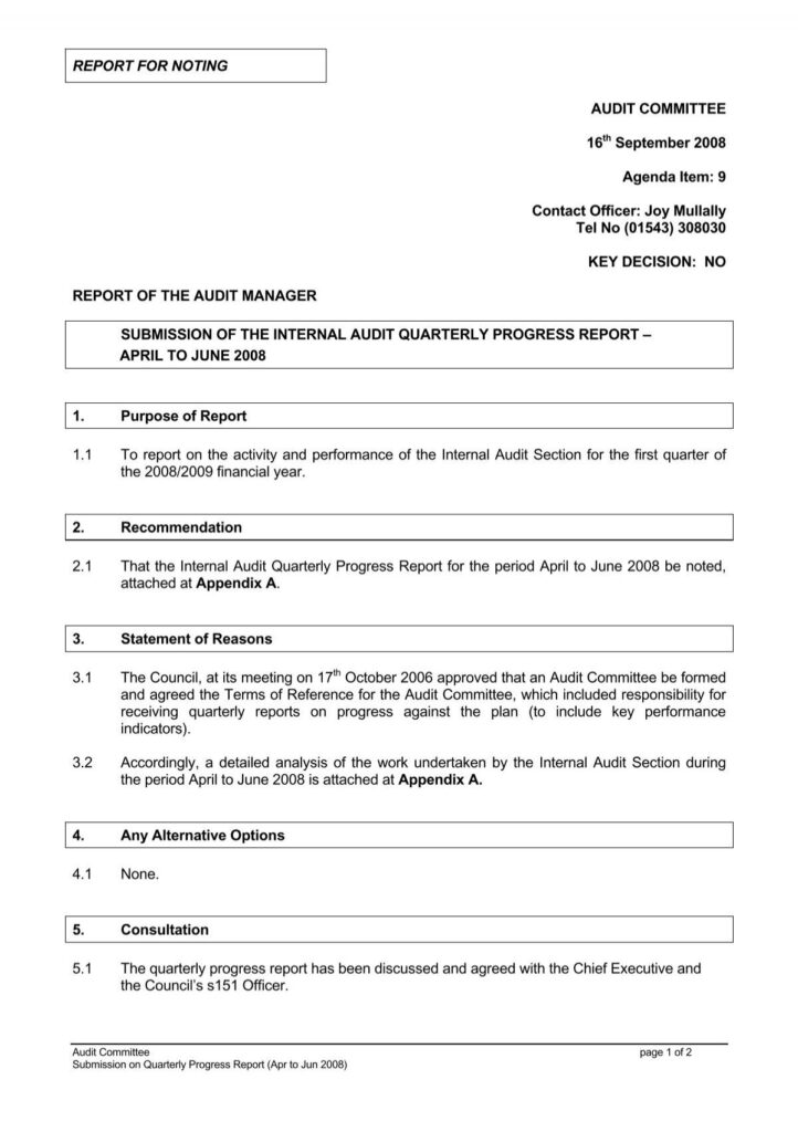 REPORT TEMPLATE Lichfield District Council