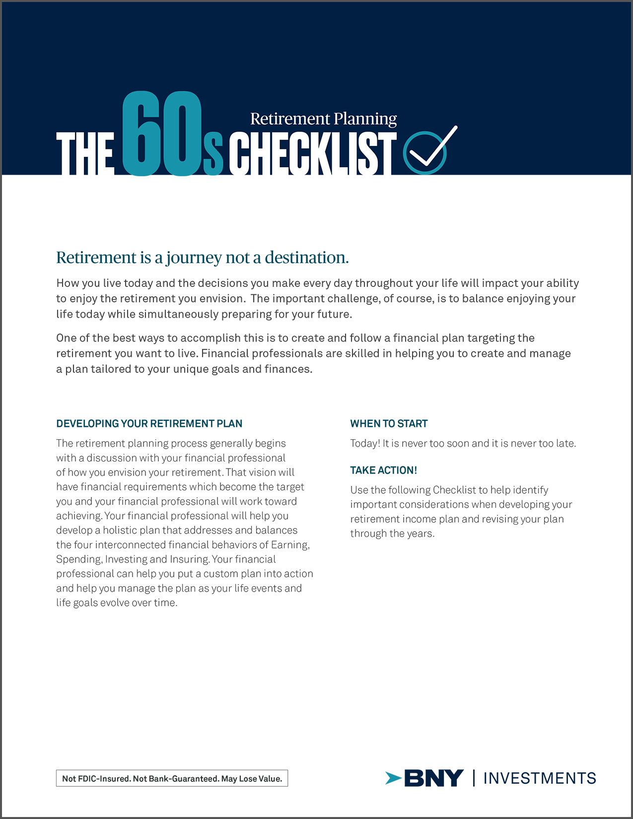 Retirement Resource Center BNY Mellon BNY Investments Retirement Resource Center BNY Mellon BNY Investments