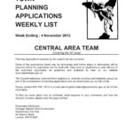 Town Planning Applications Weekly List Westminster City Council