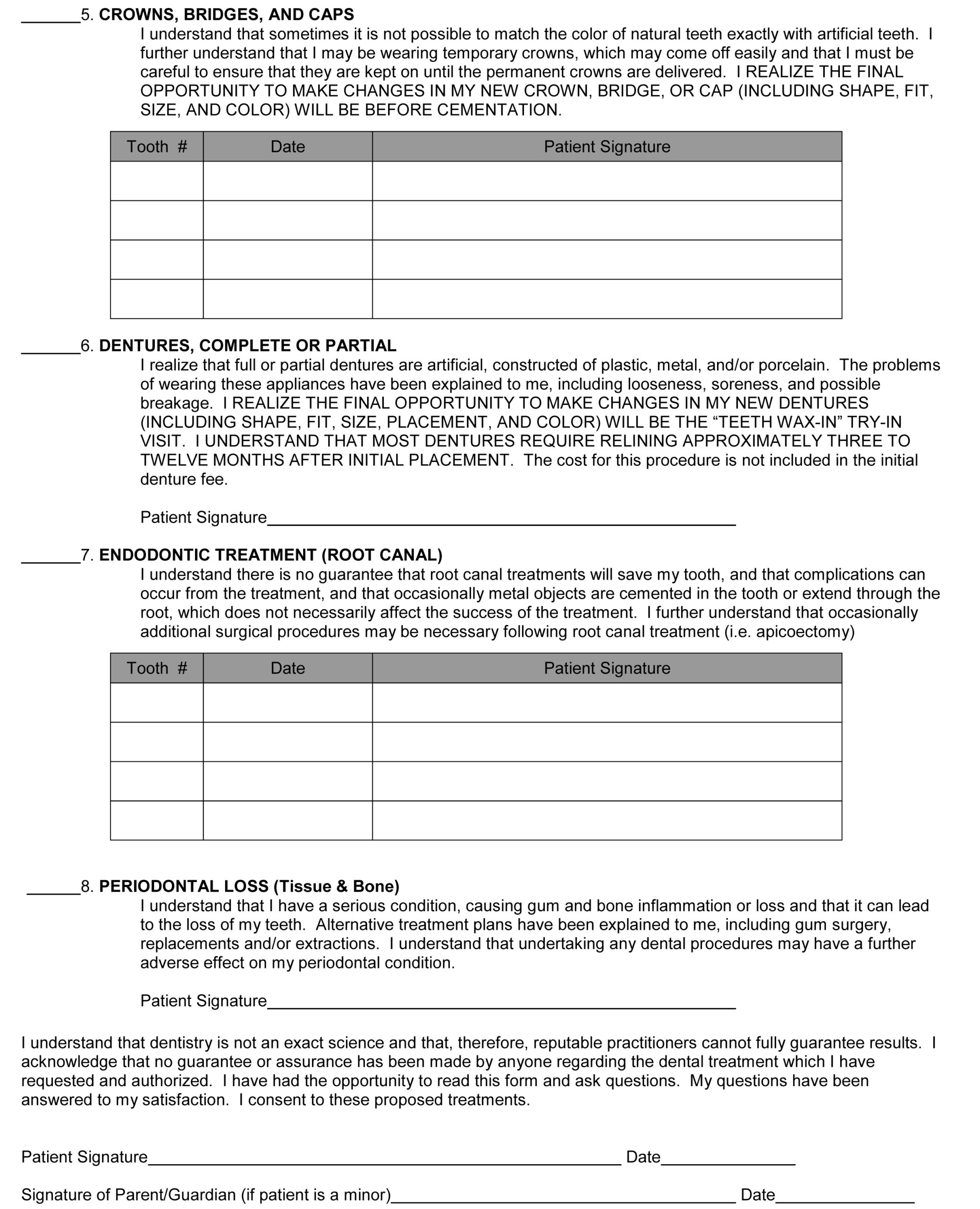 Treatment Consent Form 2 Treatment Consent Form 2