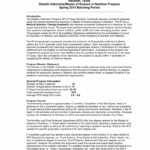 TWU Dietetic Internship MS Nutrition Program Info