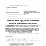 Washington State Parenting Plan PDF Pre built Template AirSlate SignNow