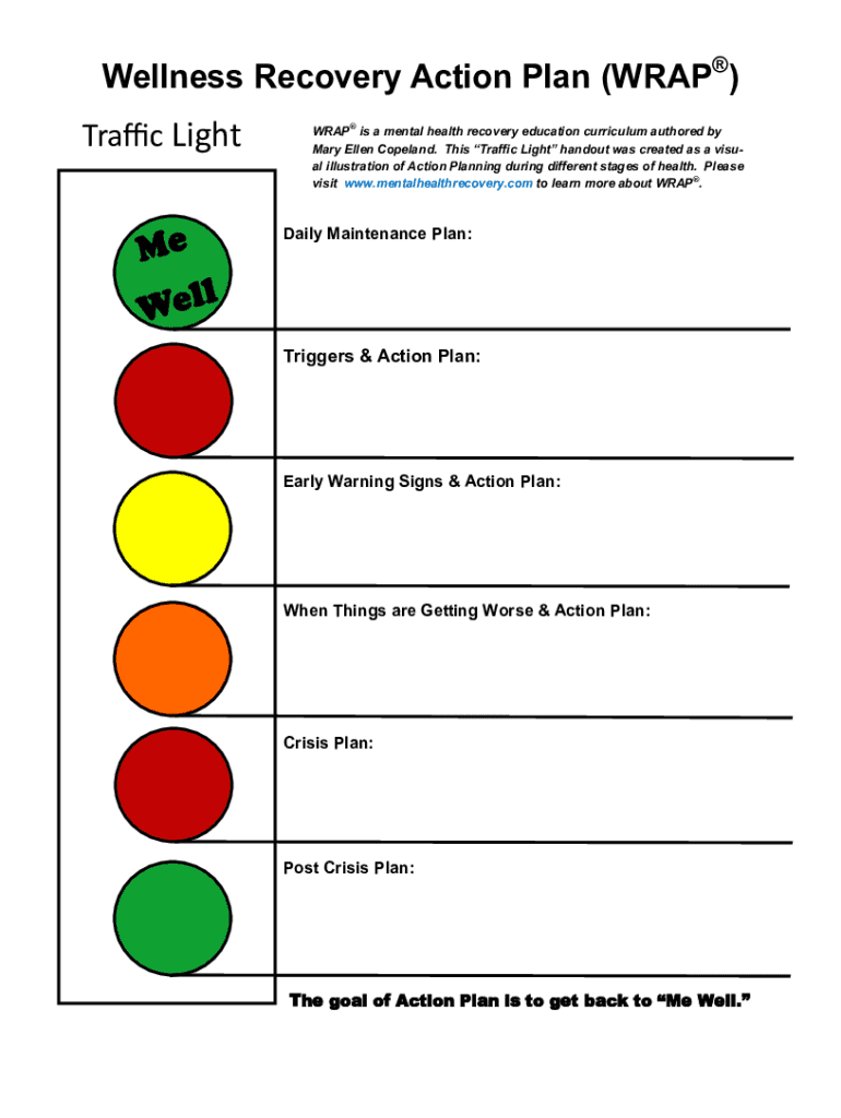 Wellness Action Plan Pdf Fill Out Sign Online DocHub